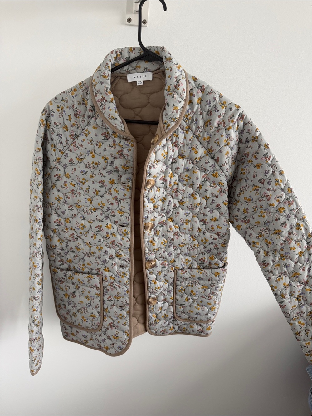 Mable Quilted Floral Jacket Small/Medium